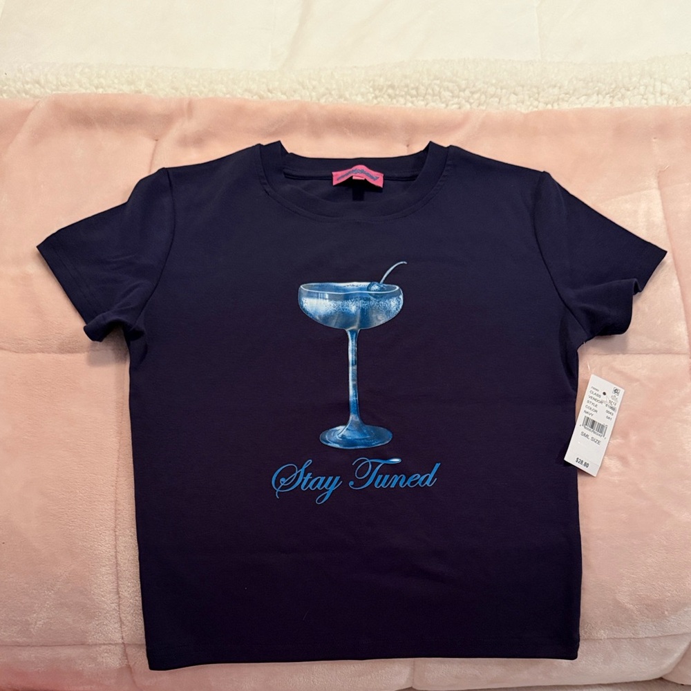 BNWT Edikted “Stay Tuned” Baby Tee